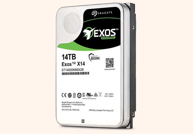 Photo of Seagate показала 14-Тбайт HDD Helium Exos X14 Enterprise, выпуск — летом»