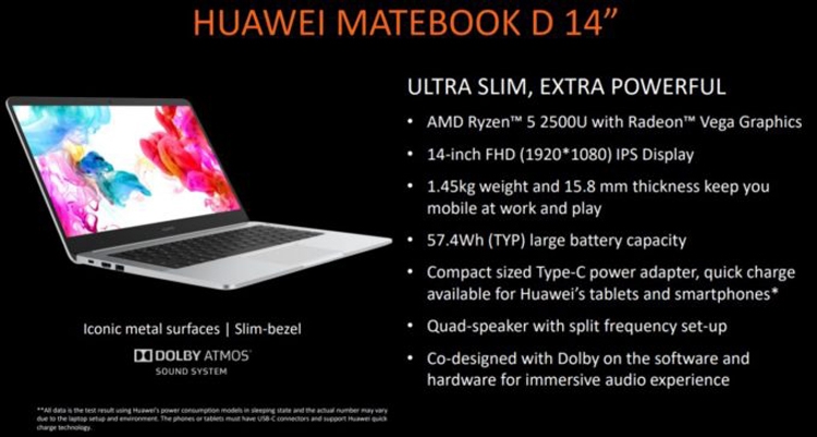 Photo of Computex 2018: новый ноутбук Huawei MateBook D получил процессор AMD Ryzen»